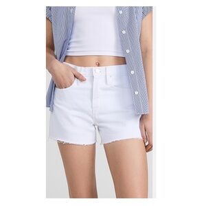 Rag & Bone Dre Low Rise Denim Shorts in White (24)